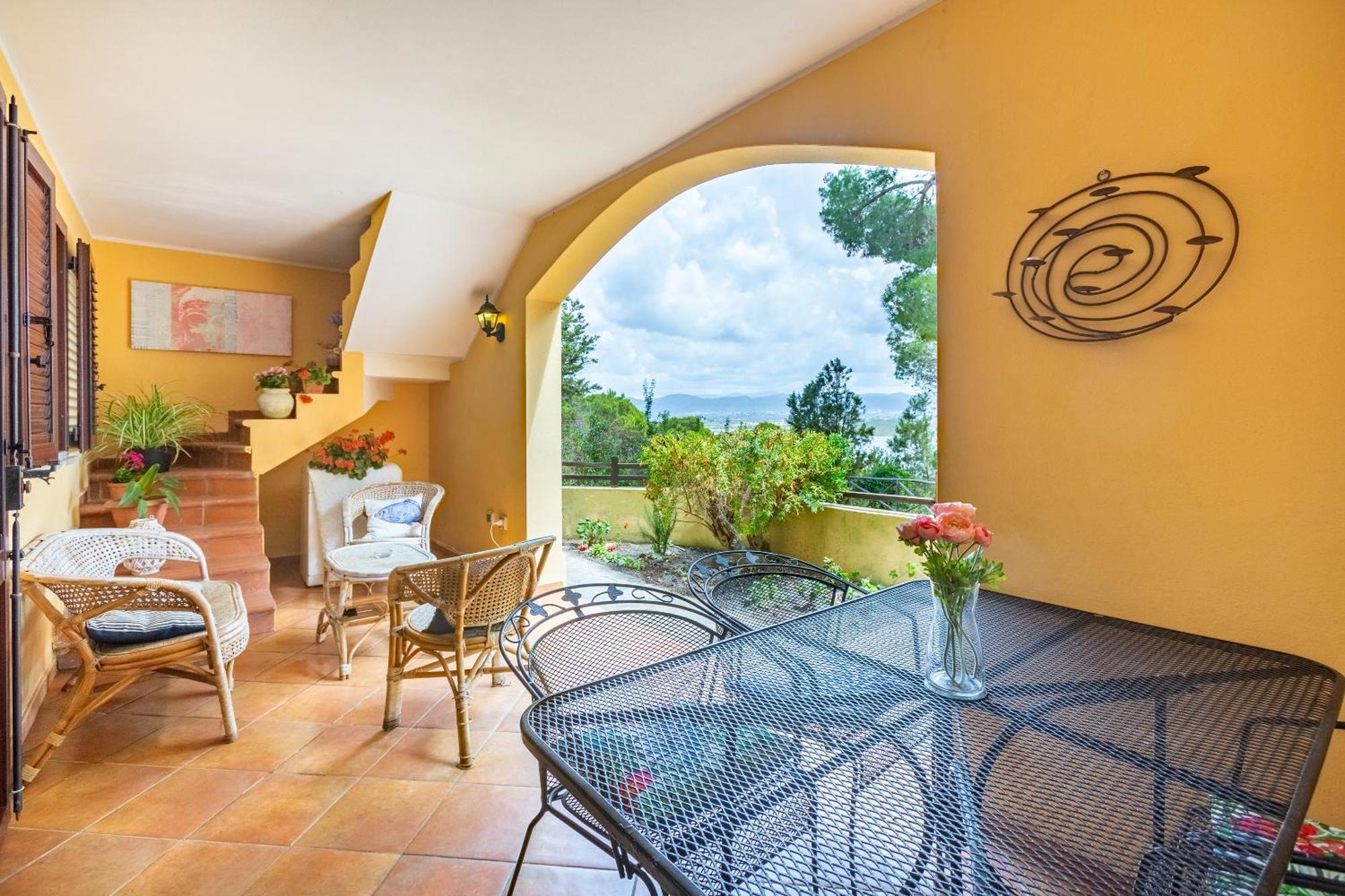 Aetos Home With Shared Swimming Pool - Porto Pino Hill Exterior photo